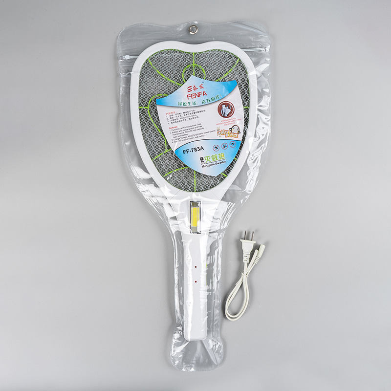 FF-783A 400mAh 3-kleuren elektrische muggenmepper met licht en achtvormige kabel FF-783A 400mAh 3-kleuren elektrische muggenmepper met licht en achtvormige kabel