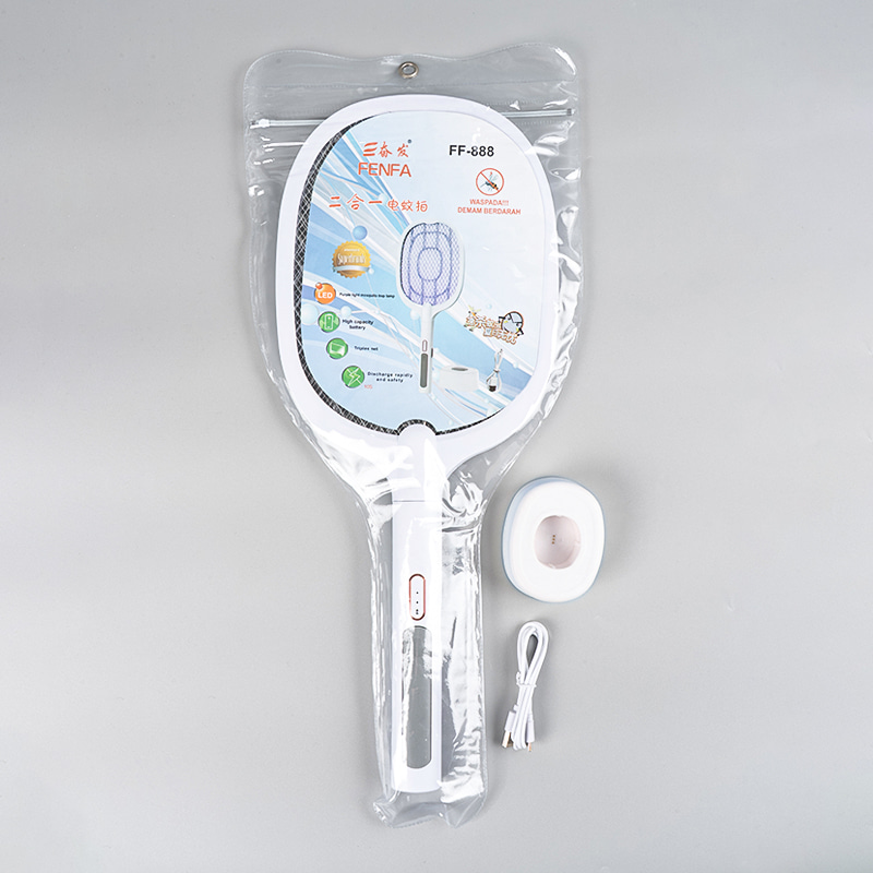 FF-888 1200mAh ronde LED-muggenmepper USB oplaadbaar FF-888 1200mAh ronde LED-muggenmepper USB oplaadbaar
