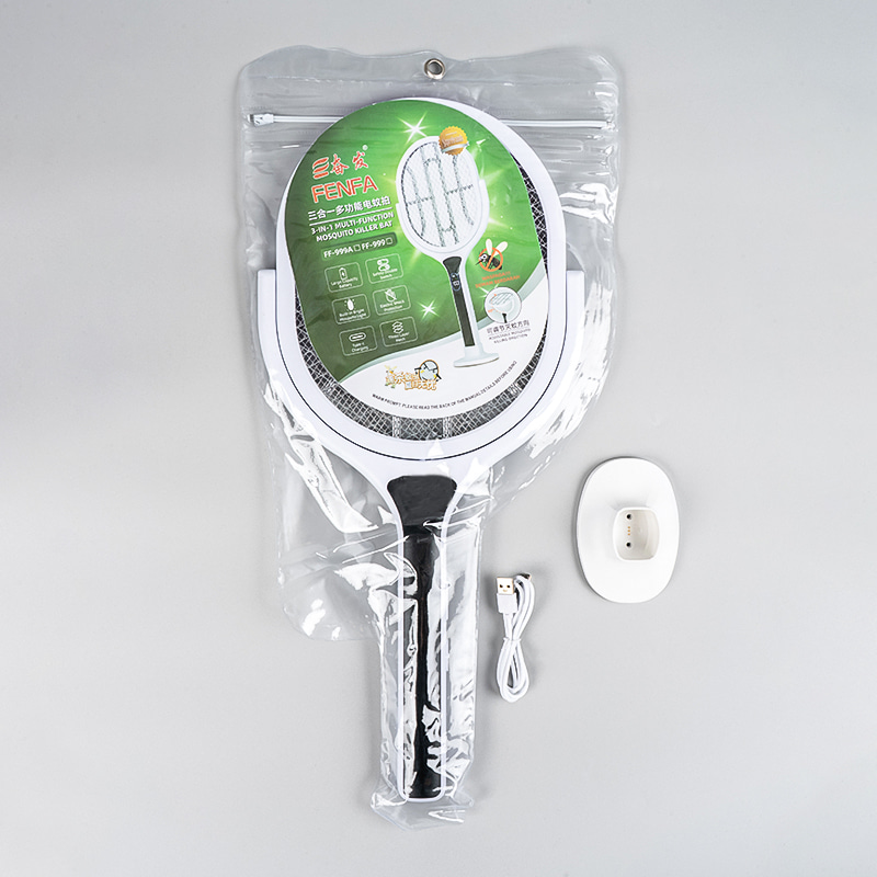FF-999A 1200 mAh eenkleurig borduur-LED-muggenmepper opvouwbaar display USB oplaadbaar FF-999A 1200 mAh eenkleurig borduur-LED-muggenmepper opvouwbaar display USB oplaadbaar